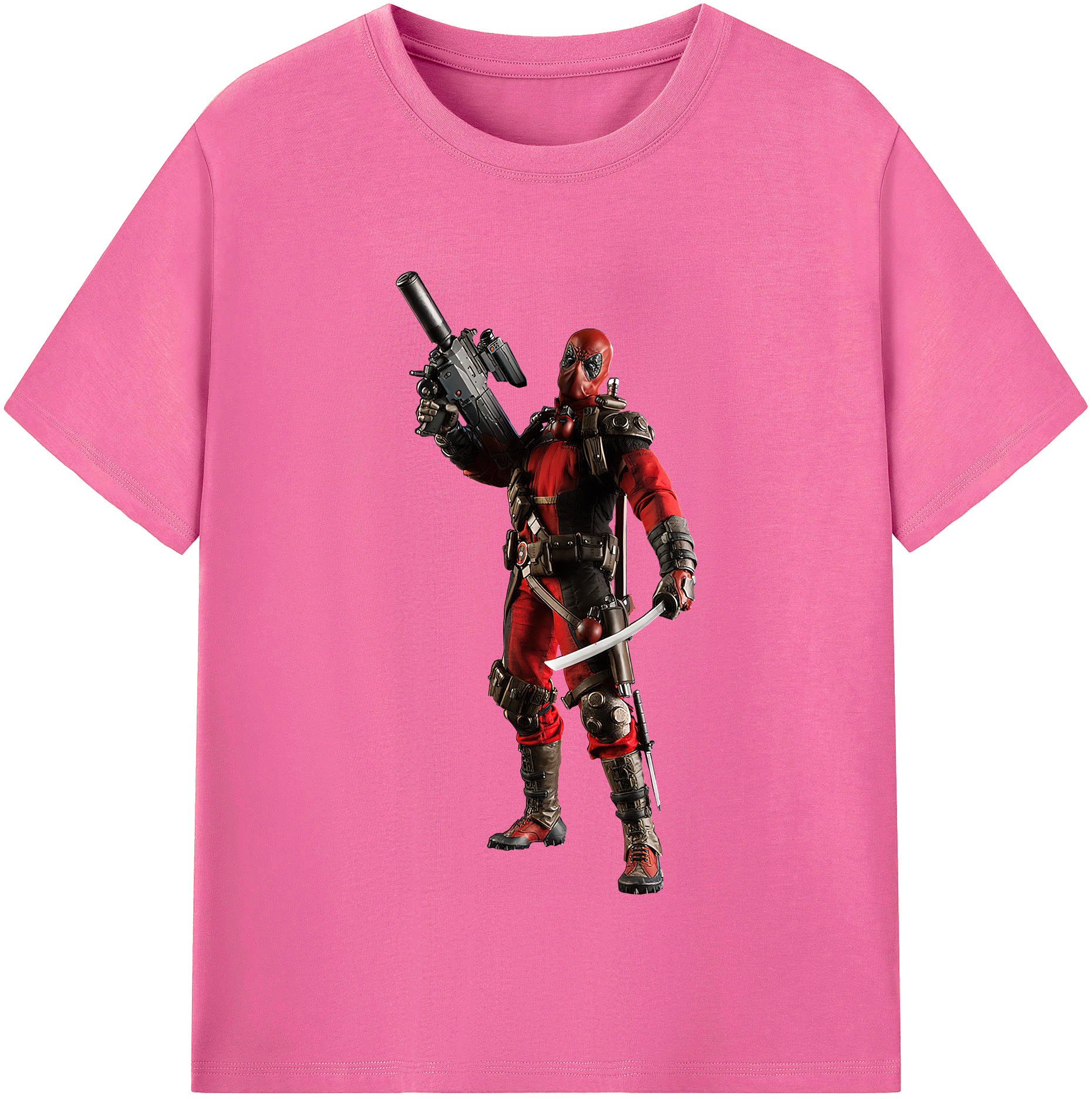 （画像用） Deadpool デッドプール レディースカジュアルプリントTシャツ（綿100％）